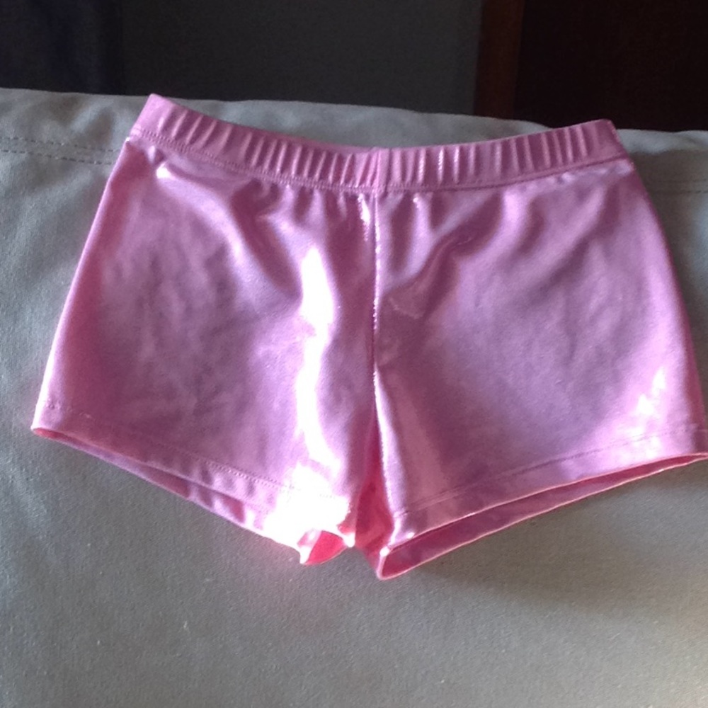 Girls performance spandex shorts.